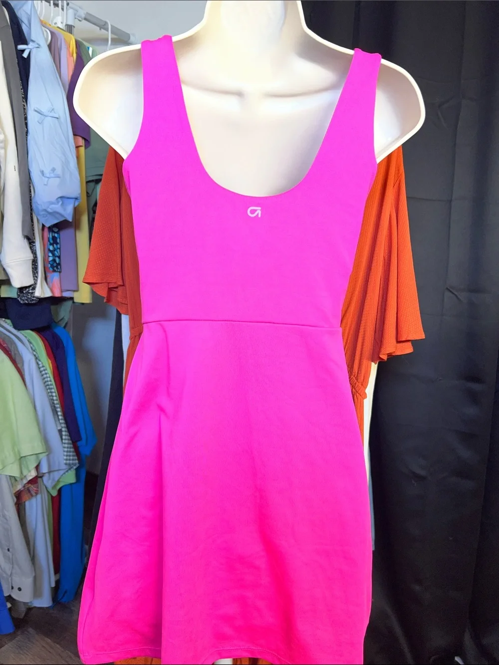 GAP Bright Pink Mini Tank Dress
